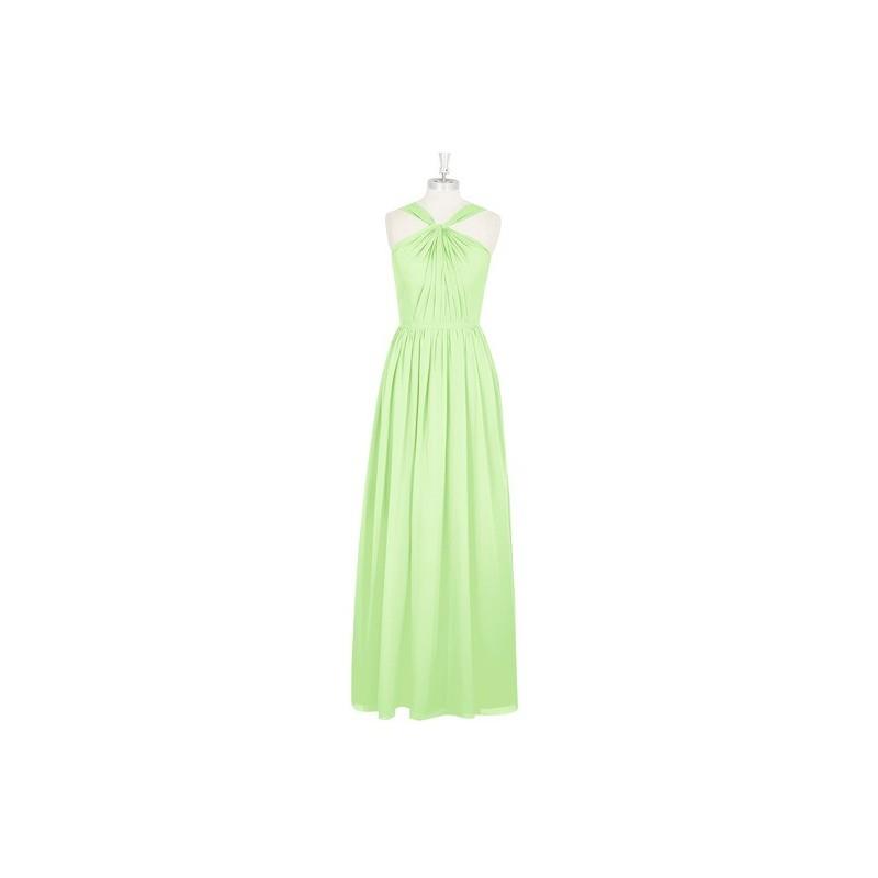 My Stuff, Sage Azazie Jacey - Chiffon Back Zip V Neck Floor Length Dress - Charming Bridesmaids Stor