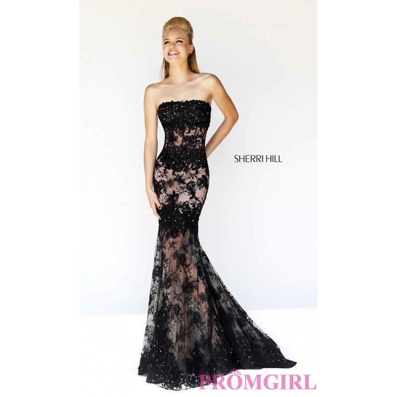 My Stuff, Long Strapless Lace Formal Gown - Brand Prom Dresses|Beaded Evening Dresses|Unique Dresses