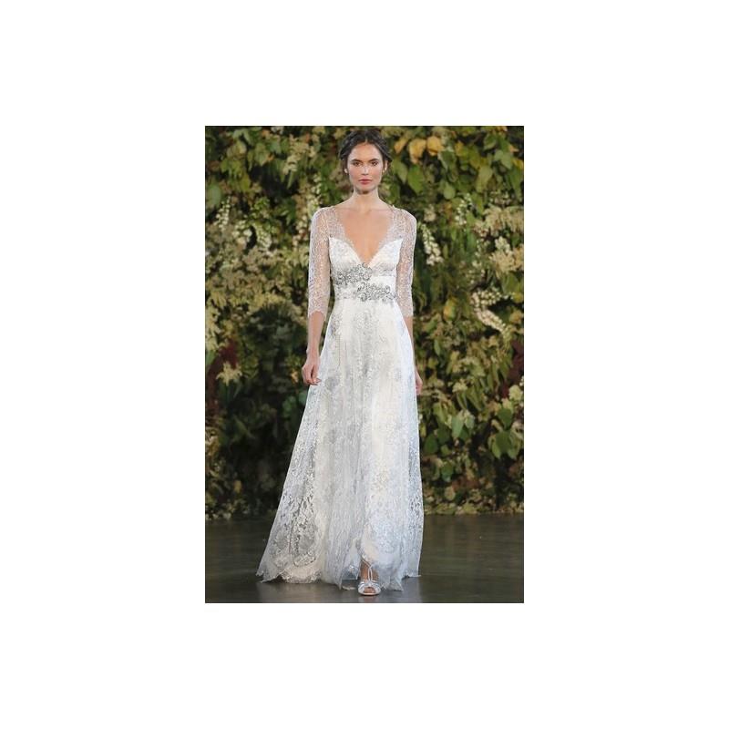 My Stuff, Claire Pettibone Wedding Dress Spring 2015 Evangeline - Metallic V-Neck Spring 2015 Claire