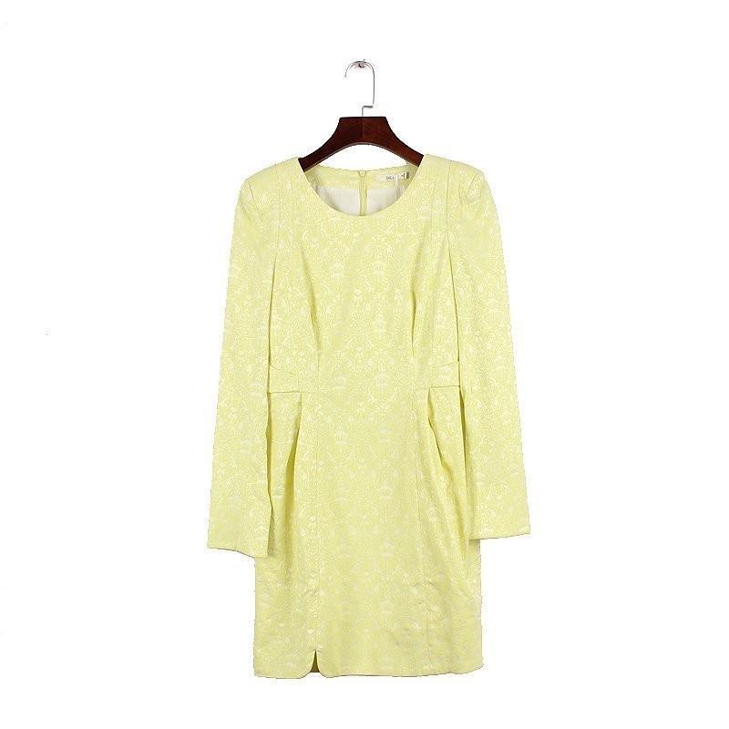 My Stuff, Vogue Scoop Neck High Waisted Long Sleeves Dress - Lafannie Fashion Shop