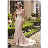 Casablanca Bridal 2235 Primrose - Sheath Sweetheart Asymmetric Floor Chapel Satin Beading - Formal B