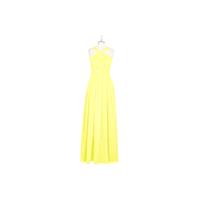 Lemon Azazie Jacey - Back Zip Chiffon V Neck Floor Length Dress - Charming Bridesmaids Store