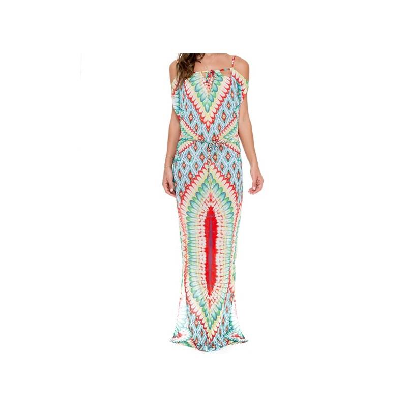 My Stuff, Luli Fama - Island Dress In Multicolor (L510857) - Designer Party Dress & Formal Gown