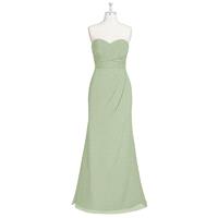 Dusty_sage Azazie Ivy - Back Zip Sweetheart Floor Length Chiffon - Simple Bridesmaid Dresses & Easy