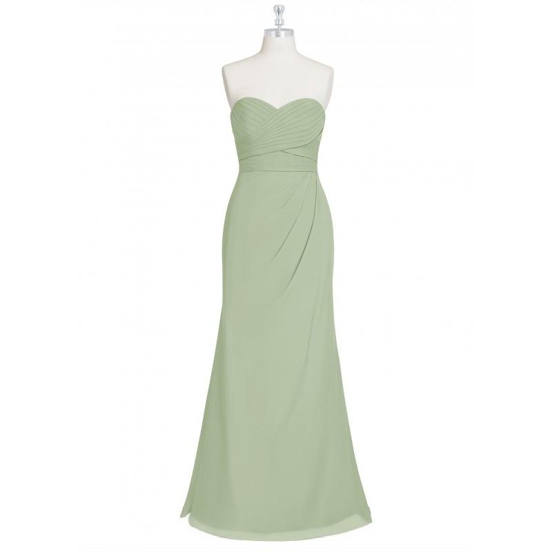 My Stuff, Dusty_sage Azazie Ivy - Back Zip Sweetheart Floor Length Chiffon - Simple Bridesmaid Dress