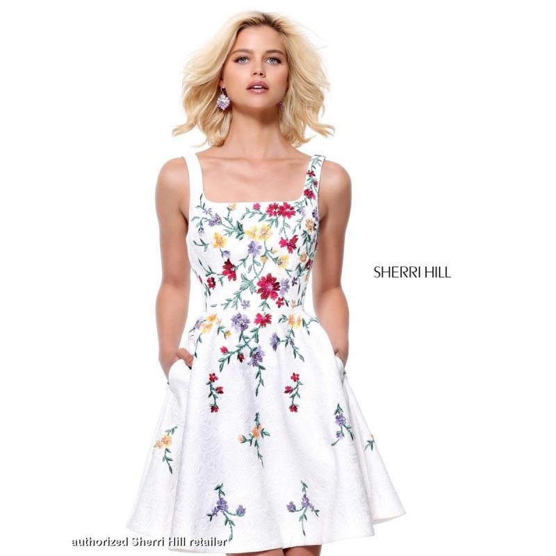 My Stuff, Ivory/Multi Sherri Hill 50918 - Brand Wedding Store Online