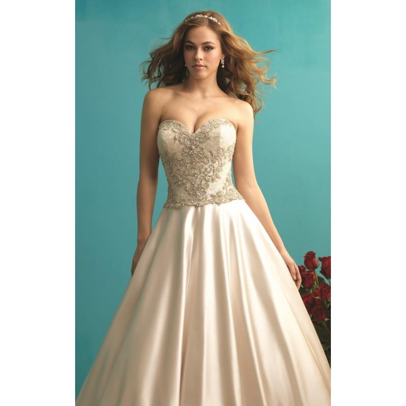 My Stuff, Beaded Satin Ballgown by Allure Bridals - Color Your Classy Wardrobe
