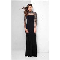 Terani Couture - Hypnotic Lace Applique Illusion Gown 1711M3394 - Designer Party Dress & Formal Gown