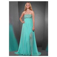 Enchanting Chiffon A-line Strapless Neckline Empire Waistline Prom Dress - overpinks.com