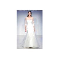 Alfred Angelo FW13 Dress 8 - High-Neck White Full Length Fall 2013 Fit and Flare Alfred Angelo - Rol