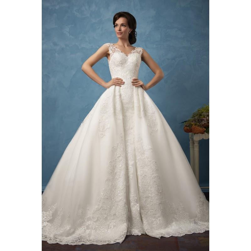 My Stuff, Amelia Sposa 2017 Cecilia Lace Sequins V-Neck Hall Fall Chapel Train Outfit Cap Sleeves Ba