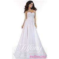 Long Strapless Chiffon Gown by Tiffany - Brand Prom Dresses|Beaded Evening Dresses|Unique Dresses Fo