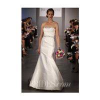 Ines Di Santo - Spring 2014 - Adeline Strapless Silk Trumpet Wedding Dress with Asymmetrical Pleatin