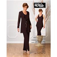 Ursula of Switzerland 43212 Pants Suit - Long Sleeves, Scoop, Sleeveless Pants Pant Suit Ursula of S