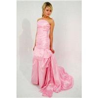 Custom made 'Monica' Strapless figure-hugging mermaid wedding gown bridesmaid dress prom evening - H