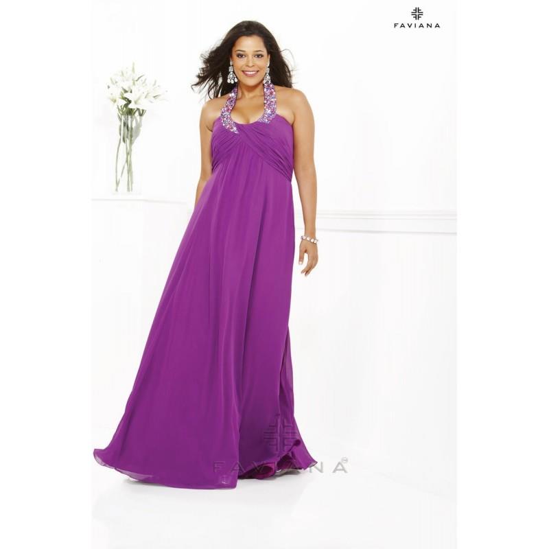 My Stuff, Plum Faviana Plus Sizes 9267 Faviana Plus - Rich Your Wedding Day