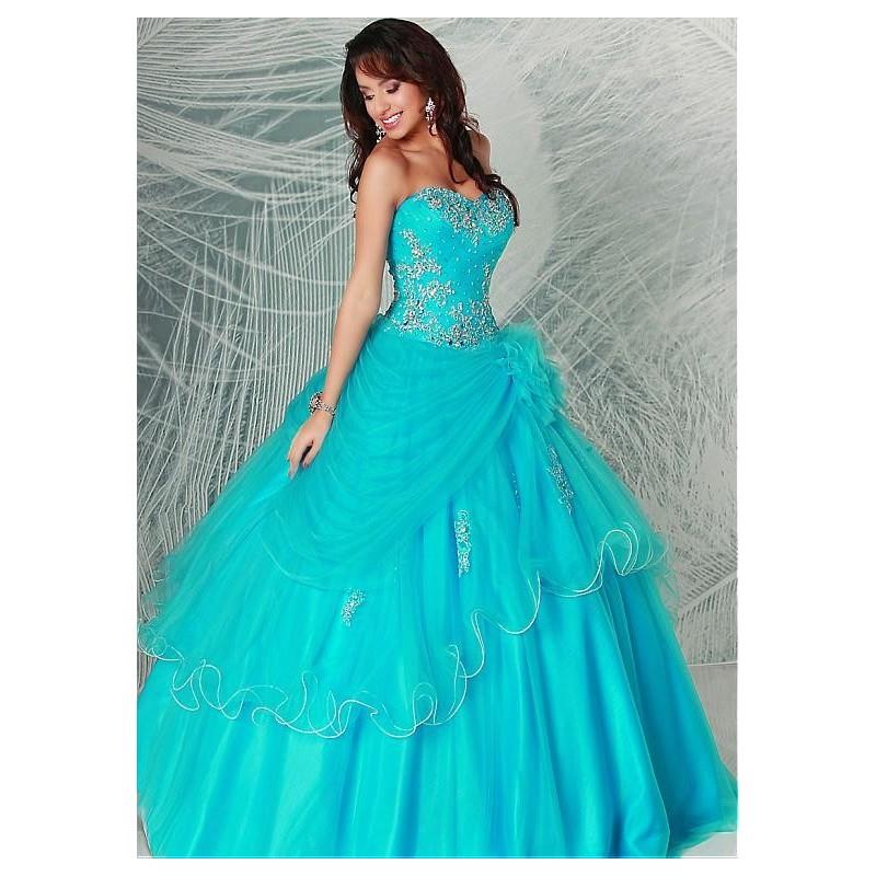 My Stuff, Alluring Tulle Sweetheart Neckline Floor-length Ball Gown Quinceanera Dress - overpinks.co