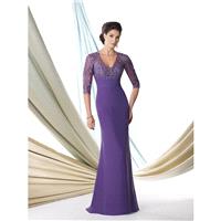 Montage by Mon Cheri 114907 - Long Montage by Mon Cheri V Neck A Line, Fitted Social and Evenings Dr