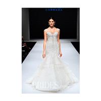 Eve of Milady - Fall 2015 - Cap Sleeve Floral Lace Mermaid Wedding Dress - Stunning Cheap Wedding Dr