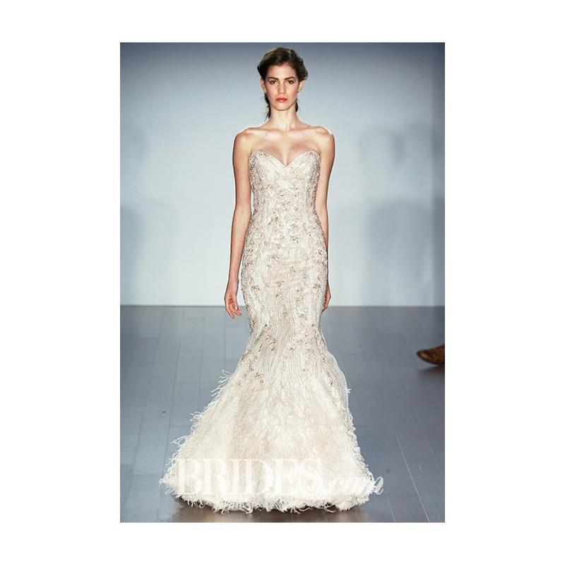 My Stuff, Lazaro - Fall 2015 - Style LZ3507 Rose Strapless Beaded Mermaid Wedding Dress - Stunning C