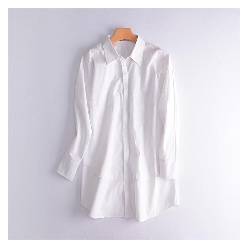 My Stuff, Boyfriend Oversized Split Front Slimming Square Sunproof T-shirt Cotton Top Blouse - Disco
