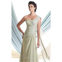 Pleated Bodice Chiffon Gown by Mon Cheri Montage 113910 - Bonny Evening Dresses Online