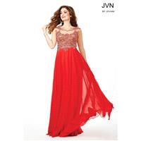 Jovani Long Red Chiffon Dress JVN36770 - Wedding Dresses 2018,Cheap Bridal Gowns,Prom Dresses On Sal