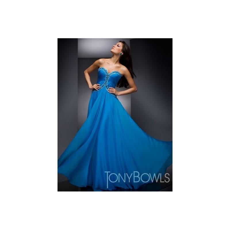 My Stuff, Jewel Ruched Pageant Dress Tony Bowls Collection 210C60 - Brand Prom Dresses|Beaded Evenin