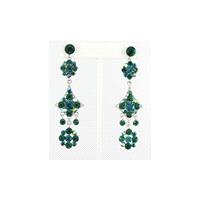 Helens Heart Earrings JE-X006587-1392-Silver-Emerald-Green Helen's Heart Earrings - Rich Your Weddin