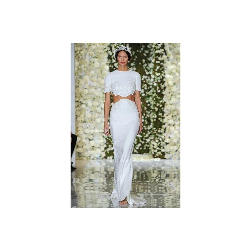 My Stuff, Reem Acra Fall 2015 Dress 1 - Full Length Fall 2015 High-Neck Separates White Reem Acra -