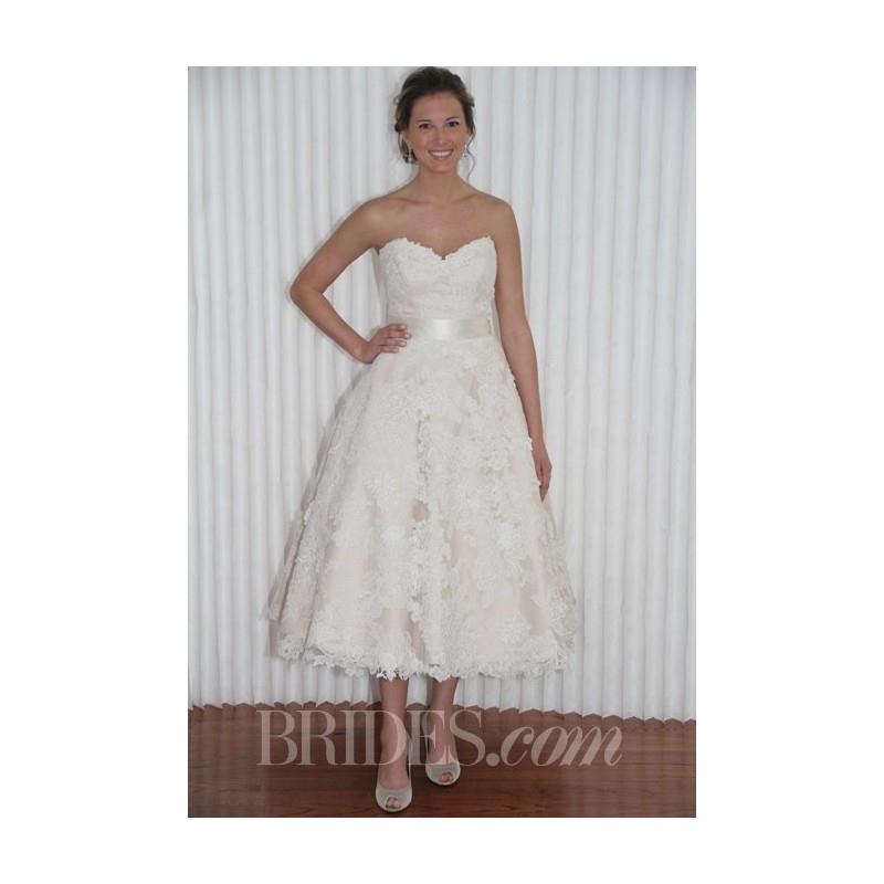 My Stuff, Modern Trousseau - Spring 2014 - Annie Strapless Ankle-Length A-Line Wedding Dress - Stunn