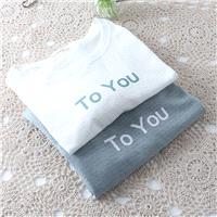 Simple Sweet Fresh Student Style Agaric Fold Short Sleeves Tulle Cotton Alphabet T-shirt - Lafannie