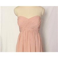 Short Sweetheart Bridesmaid Dress Chiffon Short Strapless Bridesmaid Dress-Custom Dress - Hand-made