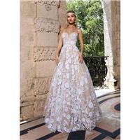 Ashley & Justin Spring/Summer 2018 10548 Nude Sequins Tulle Sweet Chapel Train Sweetheart Aline Slee