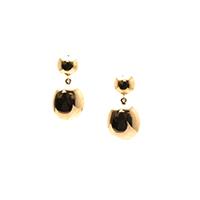 Tresor Collection - 18K Yellow Gold 2 Tier Lente Earrings - Designer Party Dress & Formal Gown