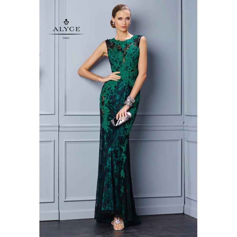 My Stuff, Black/Emerald Alyce Black Label 5693 Alyce Paris Black Label - Rich Your Wedding Day