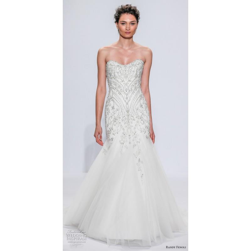 My Stuff, Randy Fenoli Spring/Summer 2018 Sweet Tulle Beading Sleeveless Sweetheart Mermaid Chapel T