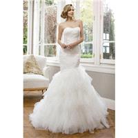 Style M1440L by Mia Solano - Chapel Length Floor length Sweetheart Organza Mermaid Sleeveless Dress