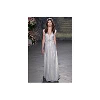 Jenny Packham Spring 2016 Wedding Dress 5 - Jenny Packham White Spring 2016 V-Neck Sheath Full Lengt