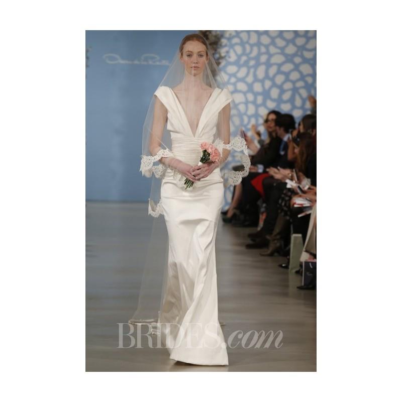 My Stuff, Oscar de la Renta - Spring 2014 - Athena Silk Draped Gown with Plunging V-Neckline - Stunn