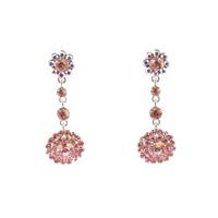 Helens Heart Earrings JE-X001638-S-Pink Helen's Heart Earrings - Rich Your Wedding Day