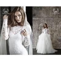 Wedding dress. Lace wedding dress. Long sleevs wedding dress Vera - Hand-made Beautiful Dresses|Uniq
