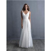 Allure Bridals Spring/Summer 2018 c485 Chapel Train Ivory Aline Sleeveless V-Neck Open V Back Lace B