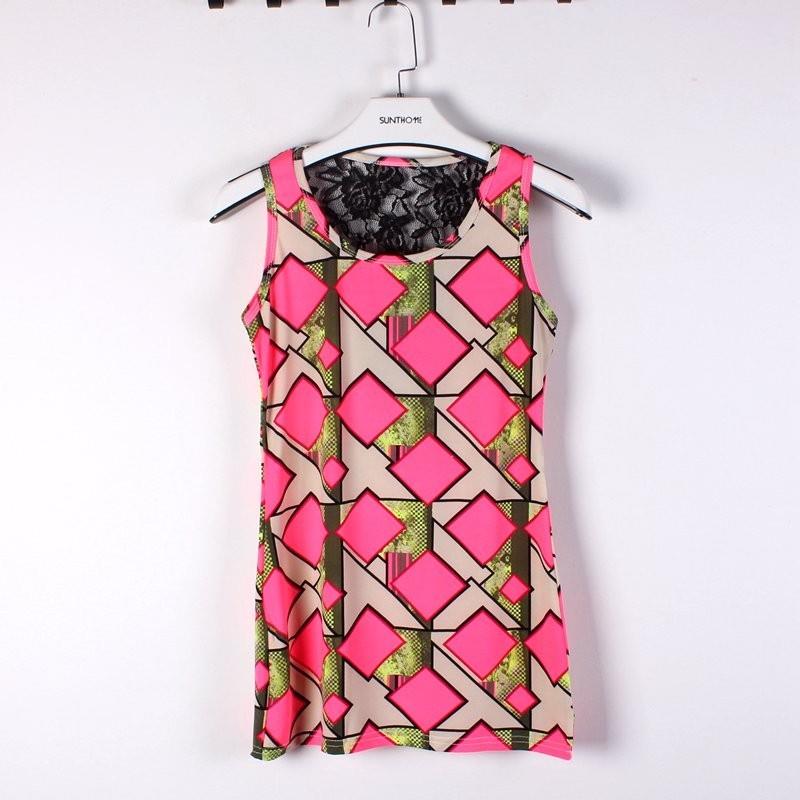 My Stuff, Must-have Split Front Slimming Lace Sleeveless Top - Discount Fashion in beenono