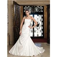 David Tutera 212263 Miriam Wedding Dress - Strapless Long David Tutera Wedding Fit and Flare Dress -