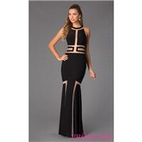 Floor Length Sleeveless Illusion JVN by Jovani Dress - Brand Prom Dresses|Beaded Evening Dresses|Uni