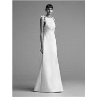 Viktor&Rolf Fall/Winter 2018 Vogue Floor-Length Ivory Fit & Flare Sleeveless Straps Satin Hand-made