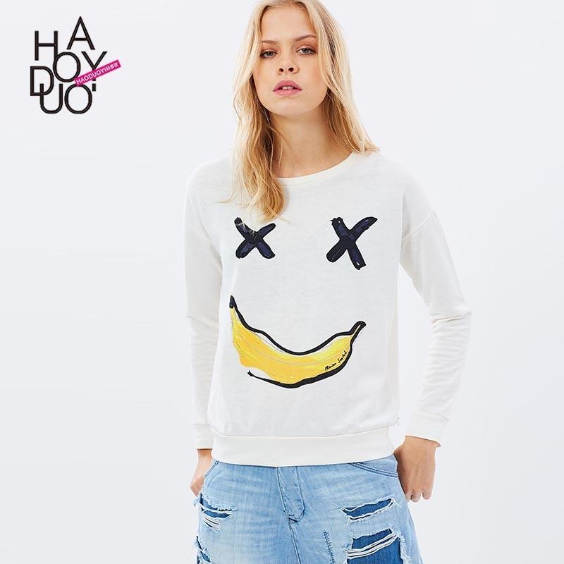 My Stuff, Oversized Vogue Printed Fruits Playful Casual Hoodie - Bonny YZOZO Boutique Store