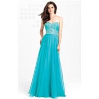 Teal Madison James 16-351 Prom Dress 16351 - Chiffon Dress - Customize Your Prom Dress