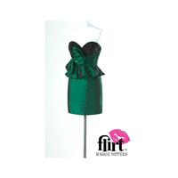 Flirt Taffeta Short Prom Dress with Peplum P5626 - Brand Prom Dresses|Beaded Evening Dresses|Charmin